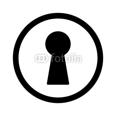 400x400 Vintage Door Keyhole Access Line Art Icon For Apps And Websites