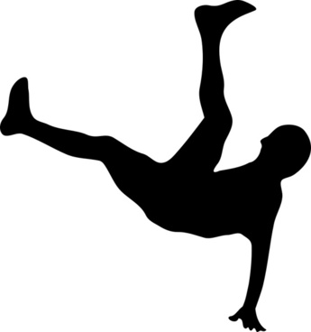 345x368 Soccer Bicycle Kick Vectors Silhouette Free Vector Download (5,970