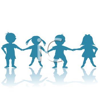 350x350 Kids Holding Hands Silhouette