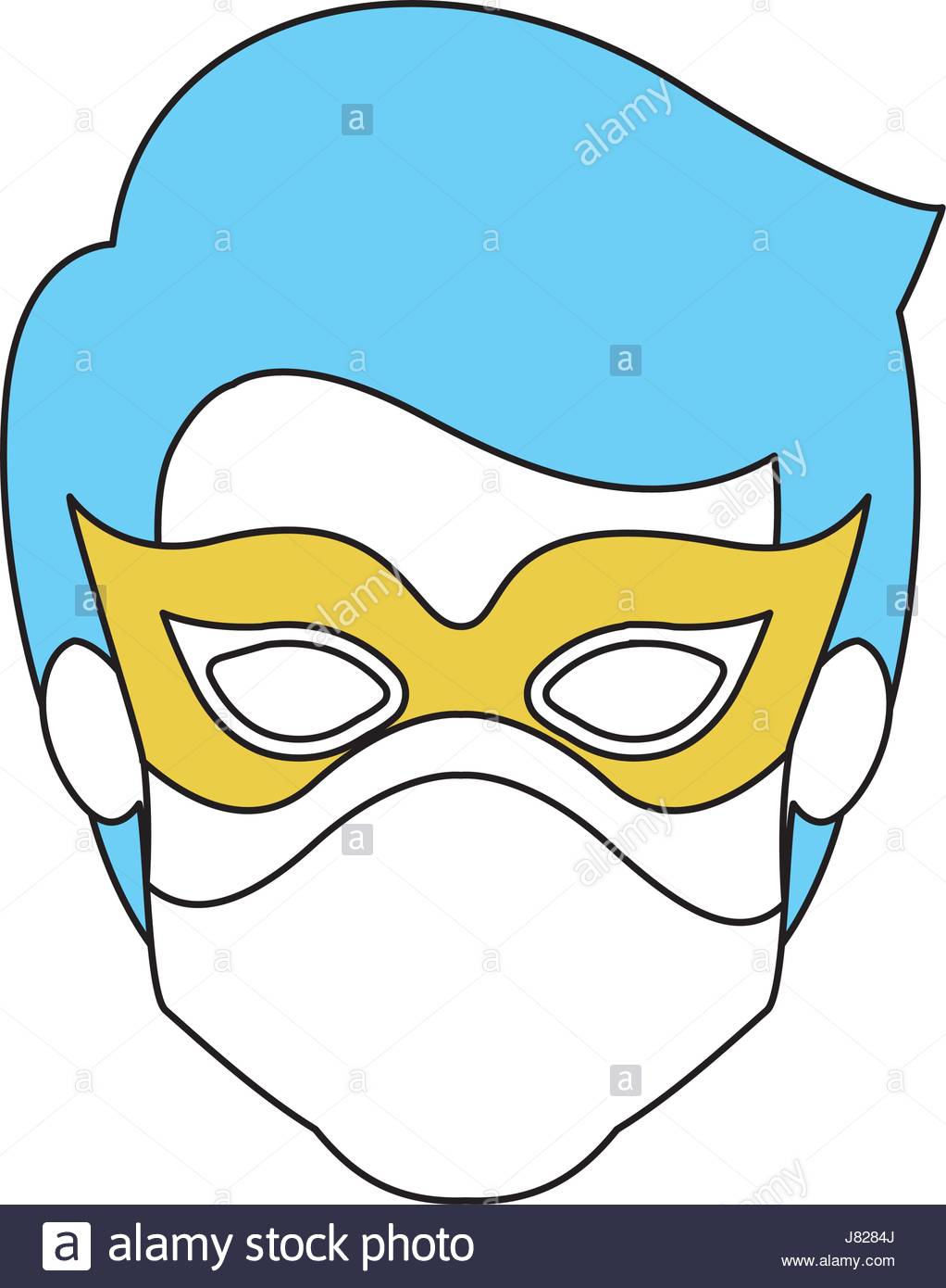 1022x1390 Color Silhouette With Faceless Kid Superhero With Blue Hair