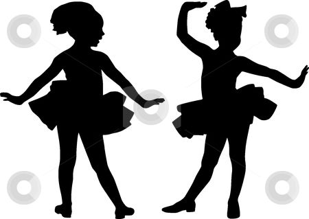 Kids Dancing Silhouette
