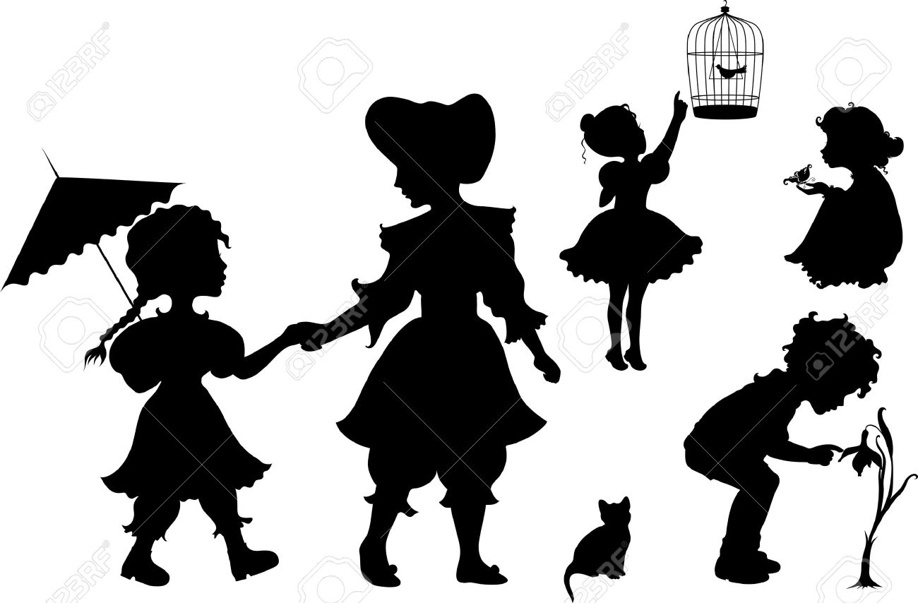1300x854 Umbrella Clipart Silhouette Kid
