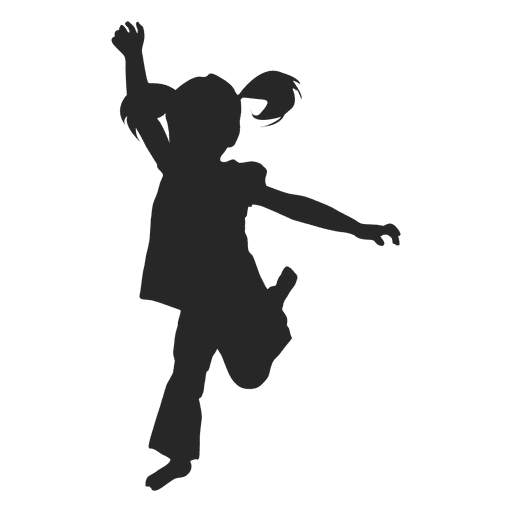 Kids Jumping Silhouette at GetDrawings | Free download