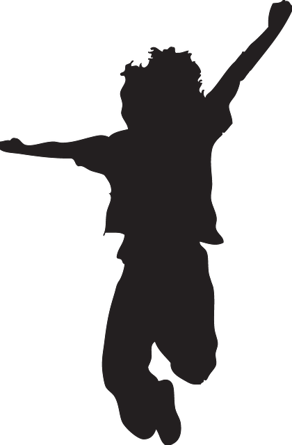 420x640 Happy, Kid, Silhouette, Jumping, Pose, Kids Silhouette