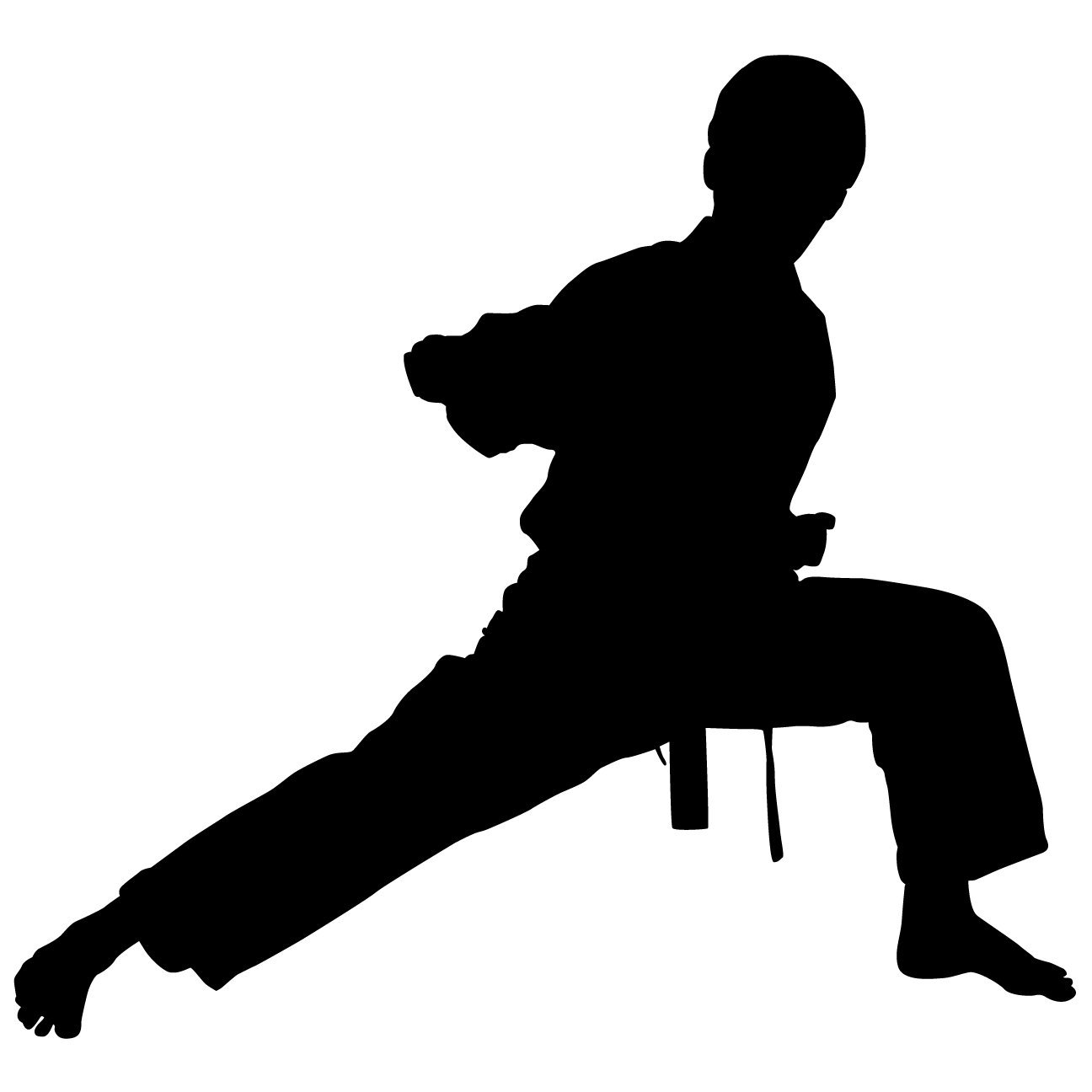 1296x1296 Karate Silhouette Clipart