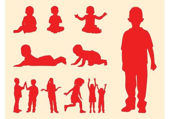 700x490 Kids And Babies Silhouettes
