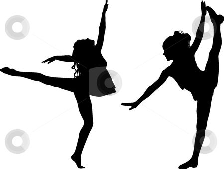 450x339 Free Printable Kids Dance Silouttes Silhouette Sport Dance Stock