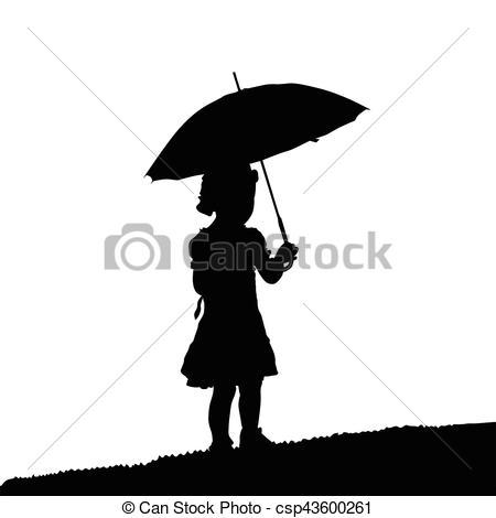 450x470 Silhouette, Umbrela, Natur, Abbildung, Schwarzes Kind, Clipart