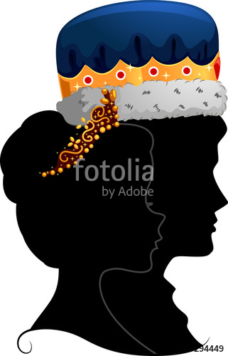 321x500 Couple King Queen Silhouette Profile Stock Image And Royalty Free