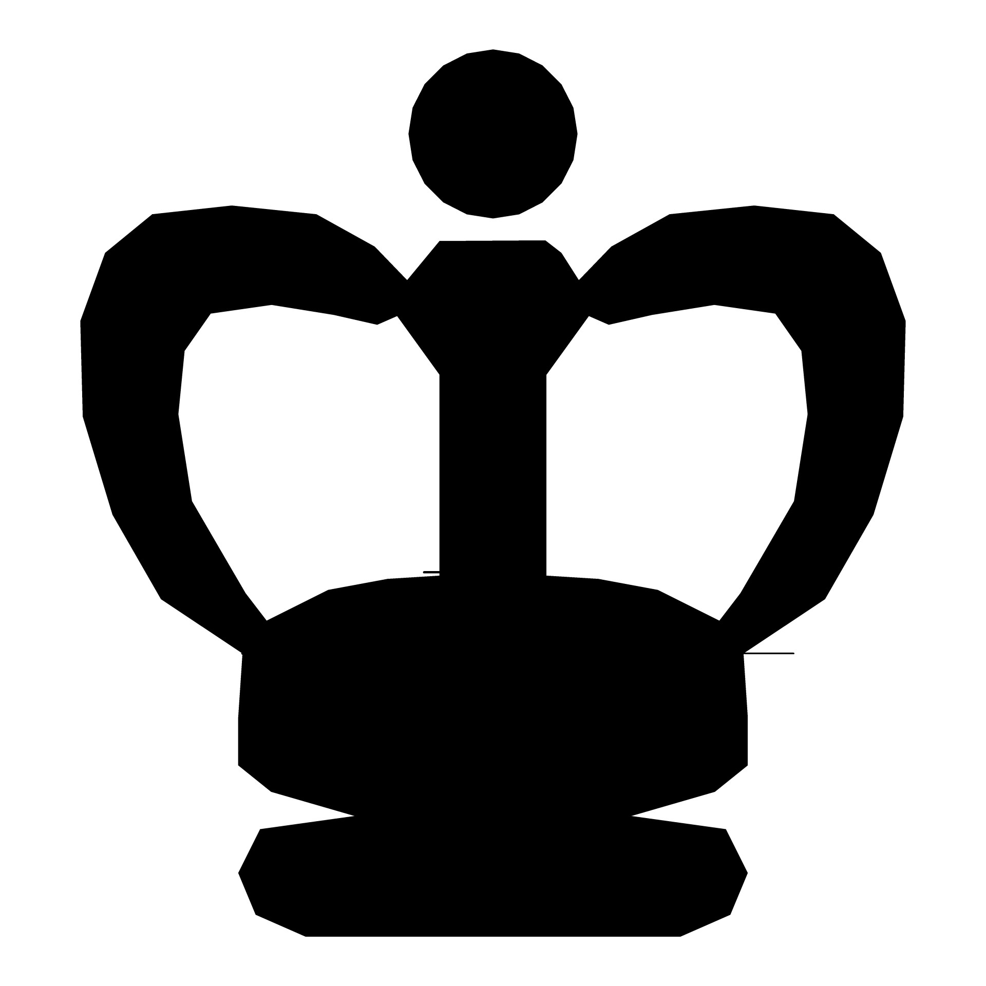 1920x1920 Silhouette King Crown Free Stock Photo