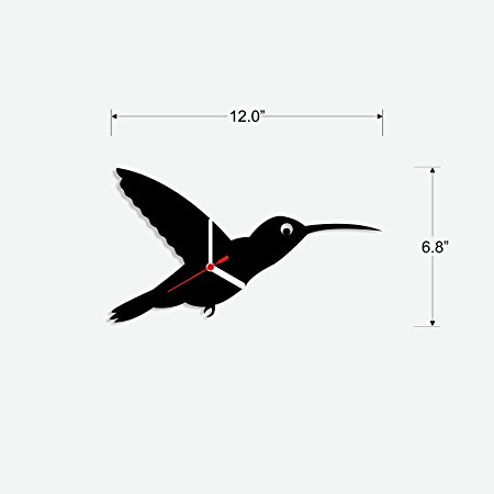 450x450 Buy Kingfisher Bird Silhouette Nursery Wall Clock For Kids Room