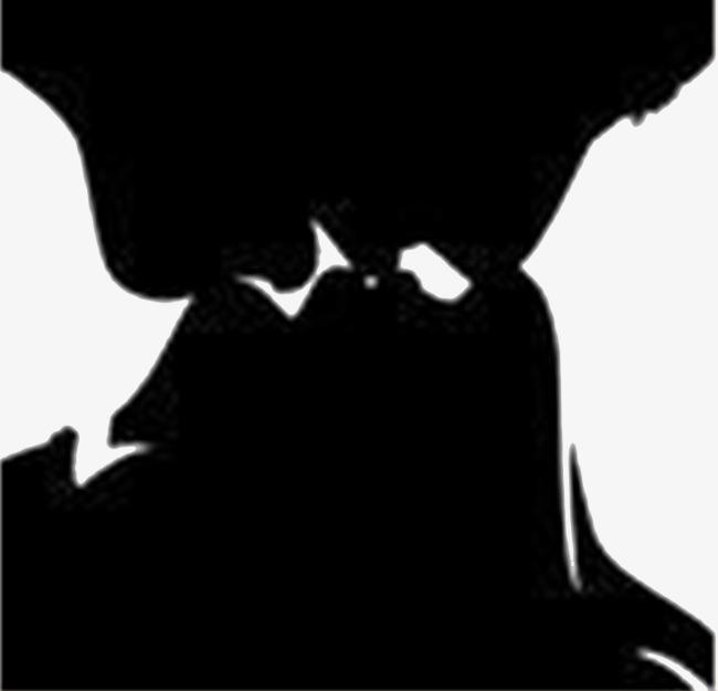 650x625 Silhouettes Kissing Men And Women, Silhouette Black Kiss