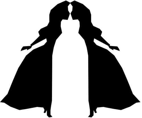 500x417 6925 Couple Kissing Silhouette Clip Art Public Domain Vectors