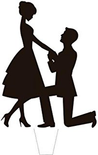 202x320 Designer Stencils Kissing Couple Silhouette Cake Stencils By