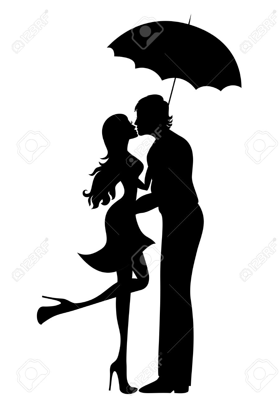 902x1300 Amanti Bacio Stilizzati