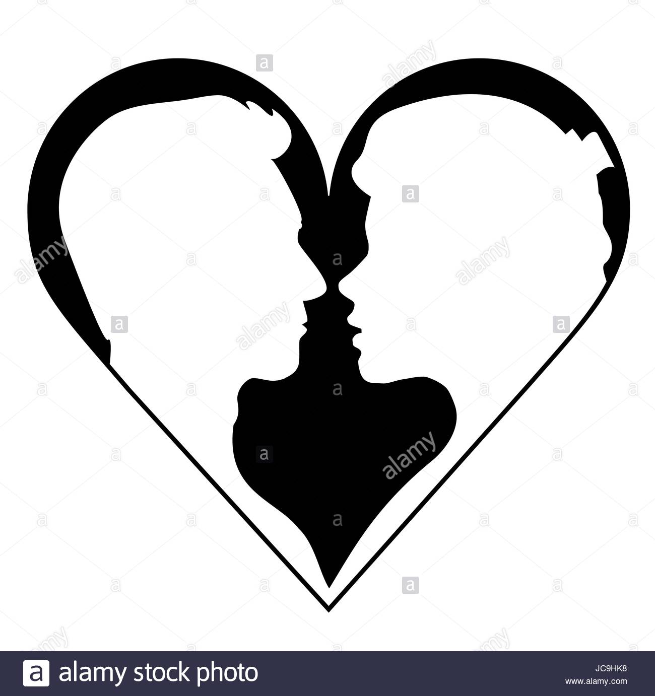 1300x1382 Profile Clipart Couple Silhouette 3821841