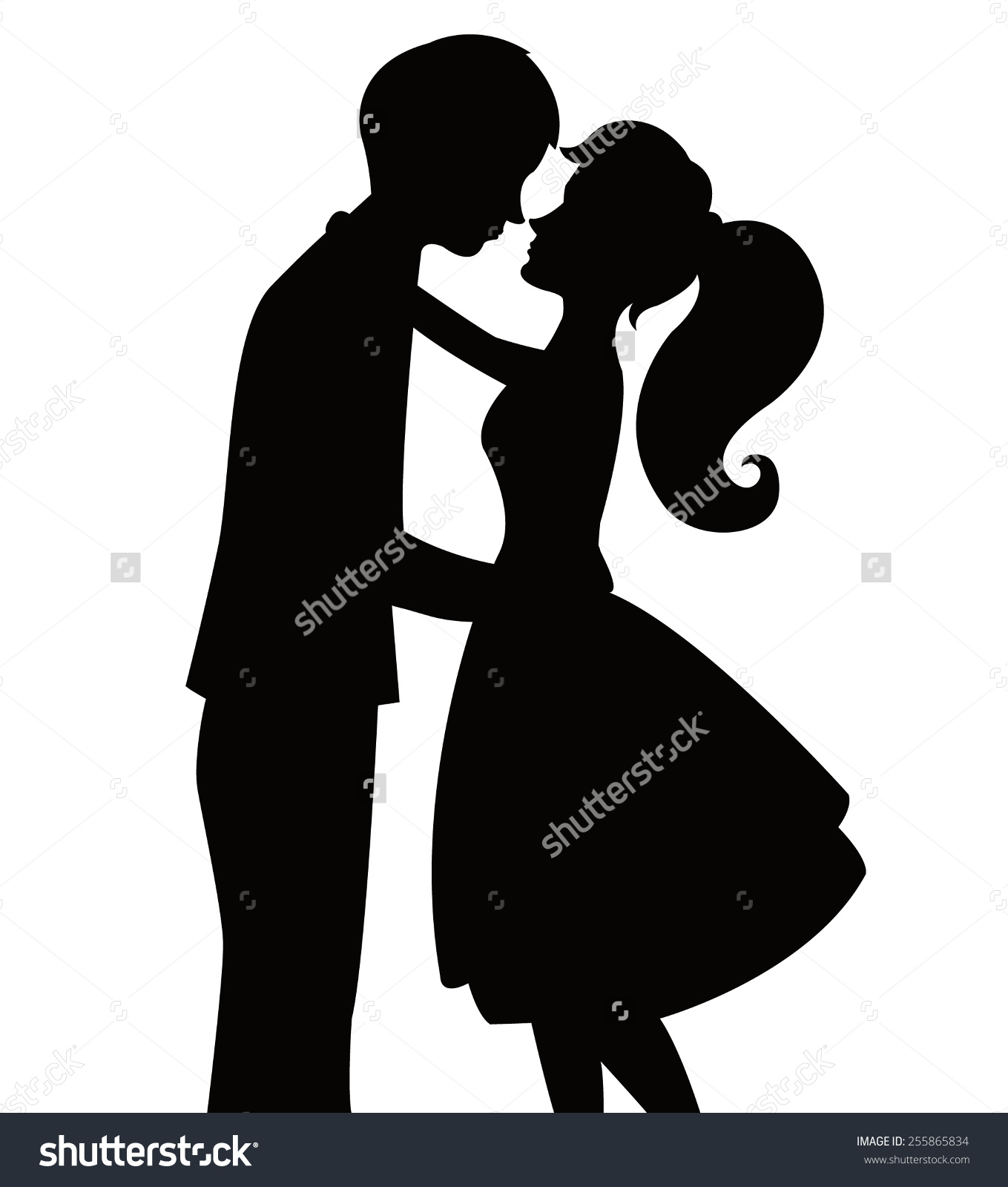 1359x1600 Couple Silhouette Clipart