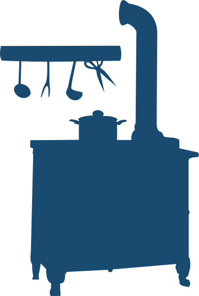 403x600 Free Kitchen Silhouette Clipart