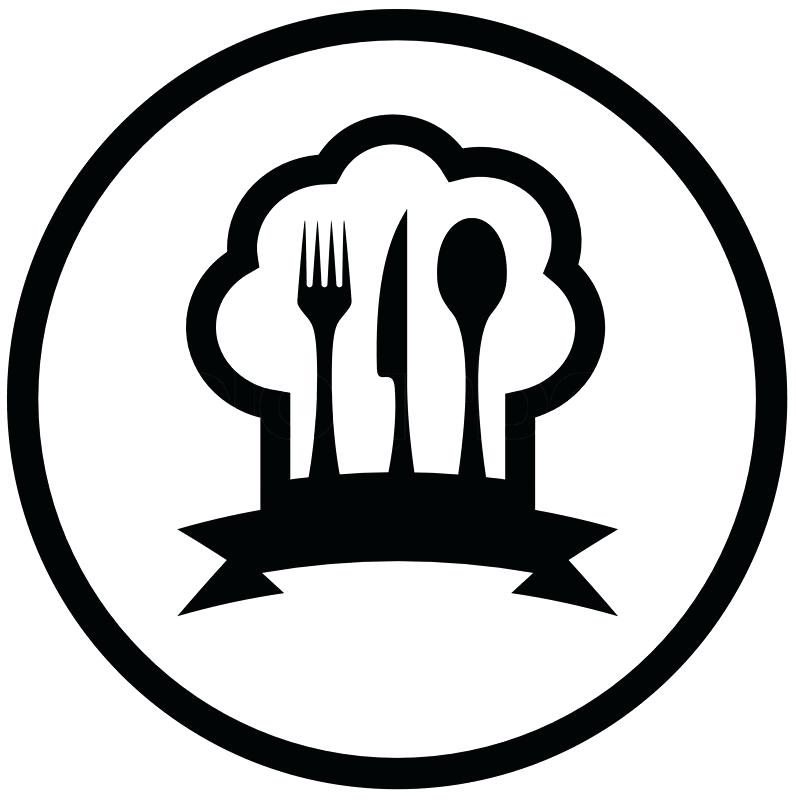 796x800 Kitchen Utensils Silhouette Vector Free Round Food Icon With Chef