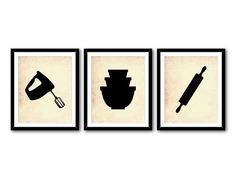 236x179 Kitchen Wall Art Trio