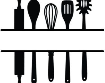 Kitchen Utensils Silhouette at GetDrawings | Free download