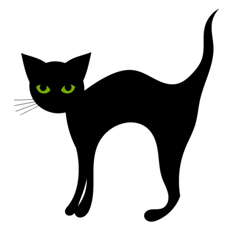 480x470 Green Eyed Kitty Silhouette Nail Art Decals (Now! 50% More Free