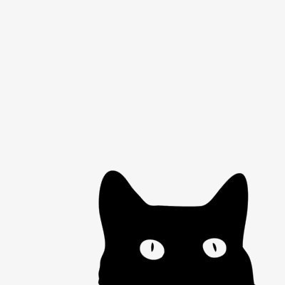 400x400 Black Cat, Pet Cat, Kitty, Cat Silhouette Png Image And Clipart