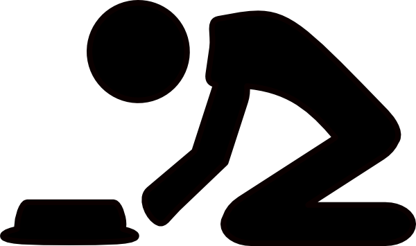 600x355 Kneeling Man Clip Art