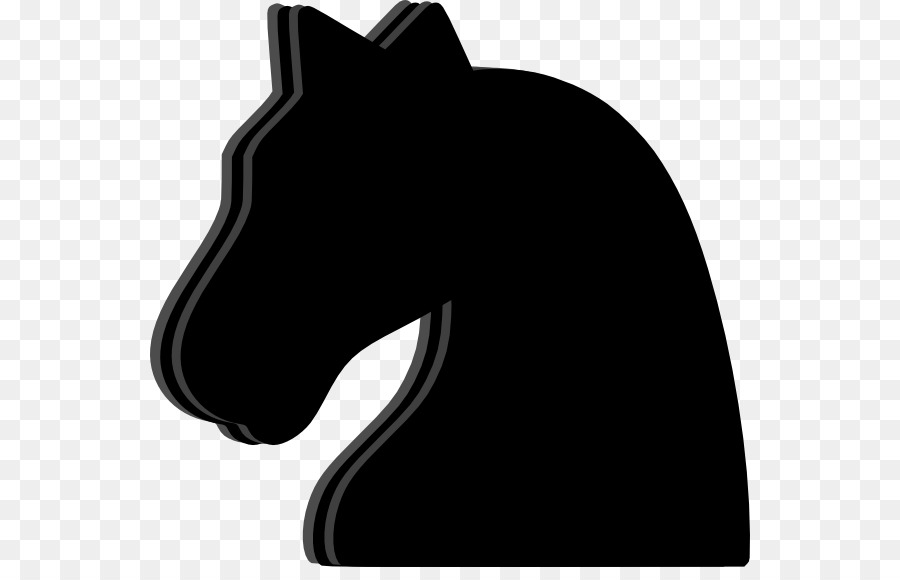 900x580 Chess Piece Black Knight Clip Art