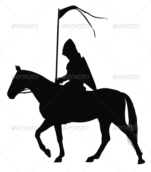 590x669 Vector Horseman Medieval, Font Logo And Fonts