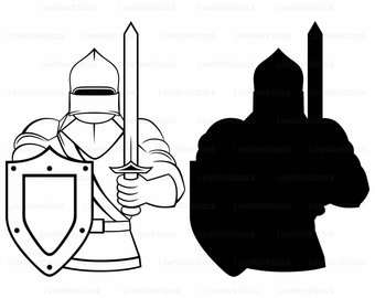 340x270 Knight Silhouette Etsy