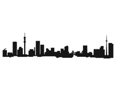 236x184 Johannesburg Skyline Silhouette