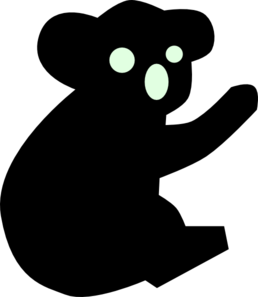 258x297 Koala Silhouette Clip Art