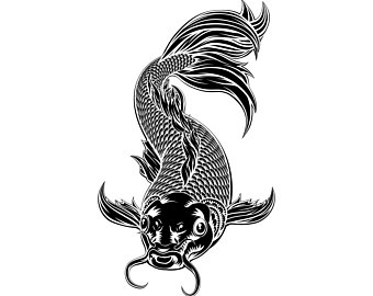 340x270 Koi Fish Stencil Etsy Studio