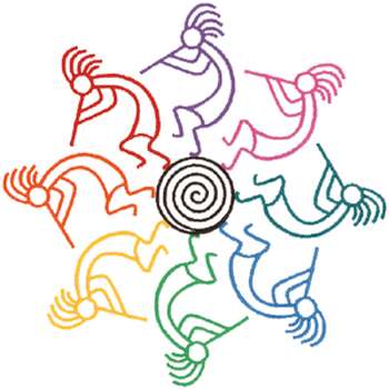 350x350 Kokopelli Outline Embroidery Design Outlines, Embroidery Designs