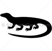 170x168 Komodo Dragon Silhouettes Clipart Clip Art (Ai, Eps, Svgs, Jpgs