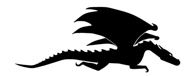 600x249 Dragon Silhouette Cliparts 101 Clip Art