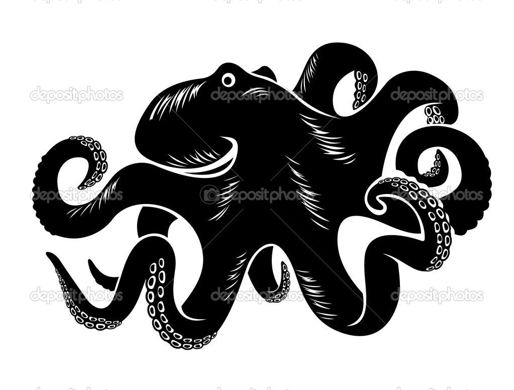 Kraken Silhouette at GetDrawings | Free download