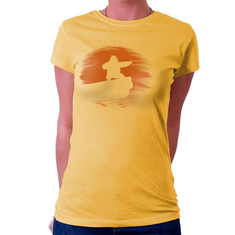 800x800 Kung Fu Panda Silhouette Sunset Women's T Shirt Cloud City 7