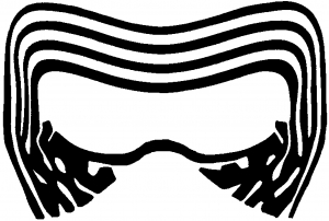 300x202 Star Wars Kylo Ren Mask Car Or Truck Window Decal Sticker