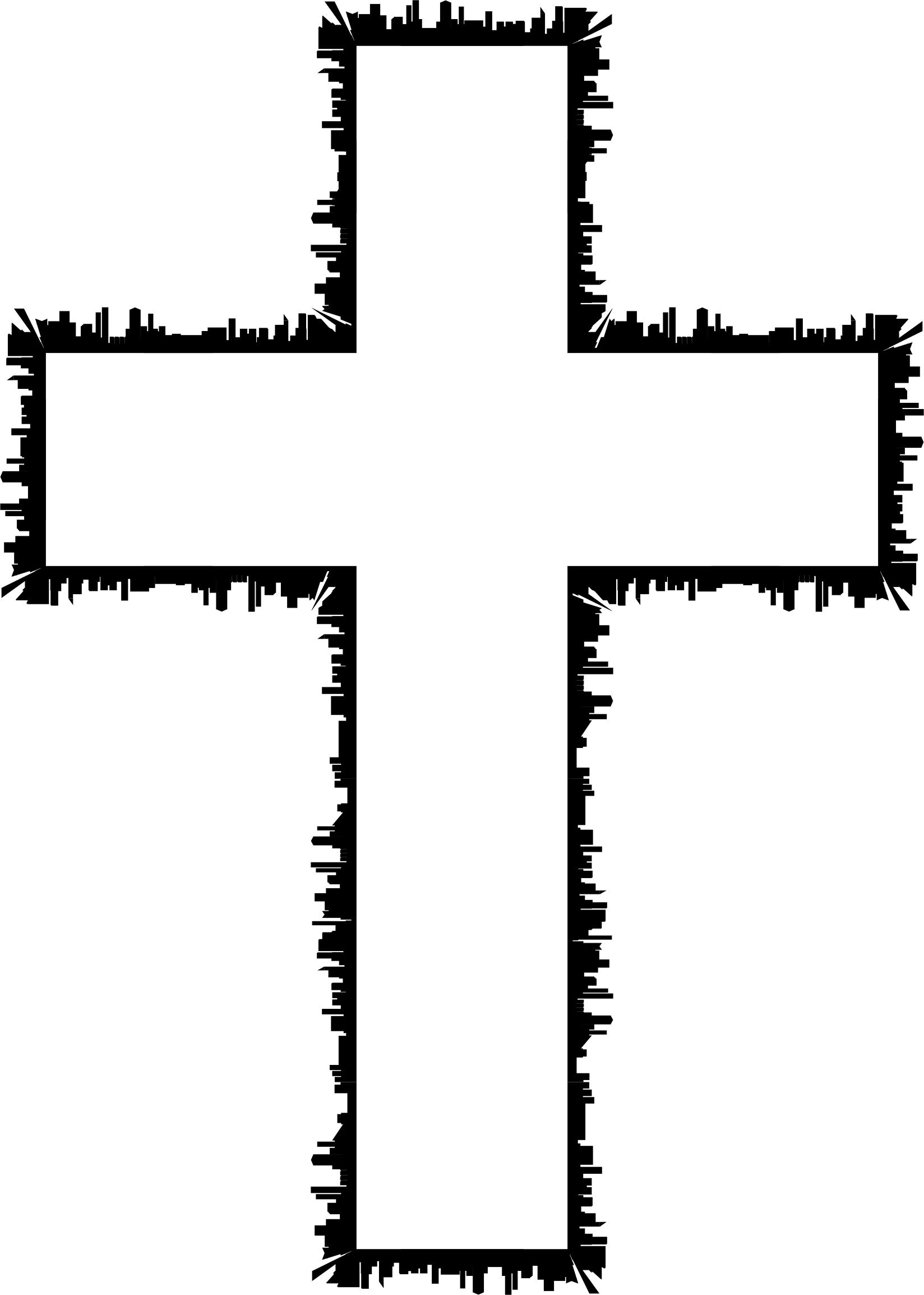 1648x2308 Cross City Silhouette Icons Png