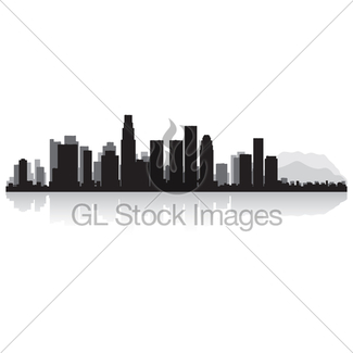 325x325 Los Angeles Skyline With Reflection In Water Gl Stock Images