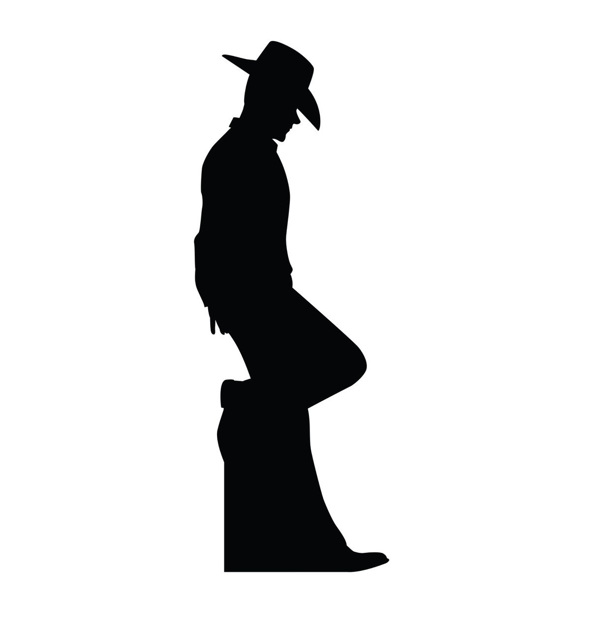 1199x1280 Su 2317 Cowboy Silhouette Cardboard Cutout Standup