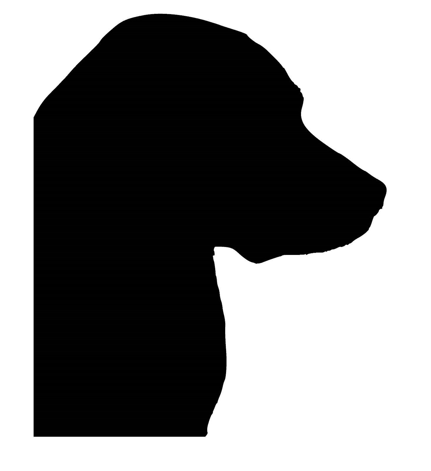 1466x1600 Labrador Head Silhouette Vinyl Car Stickerdecal Ebay