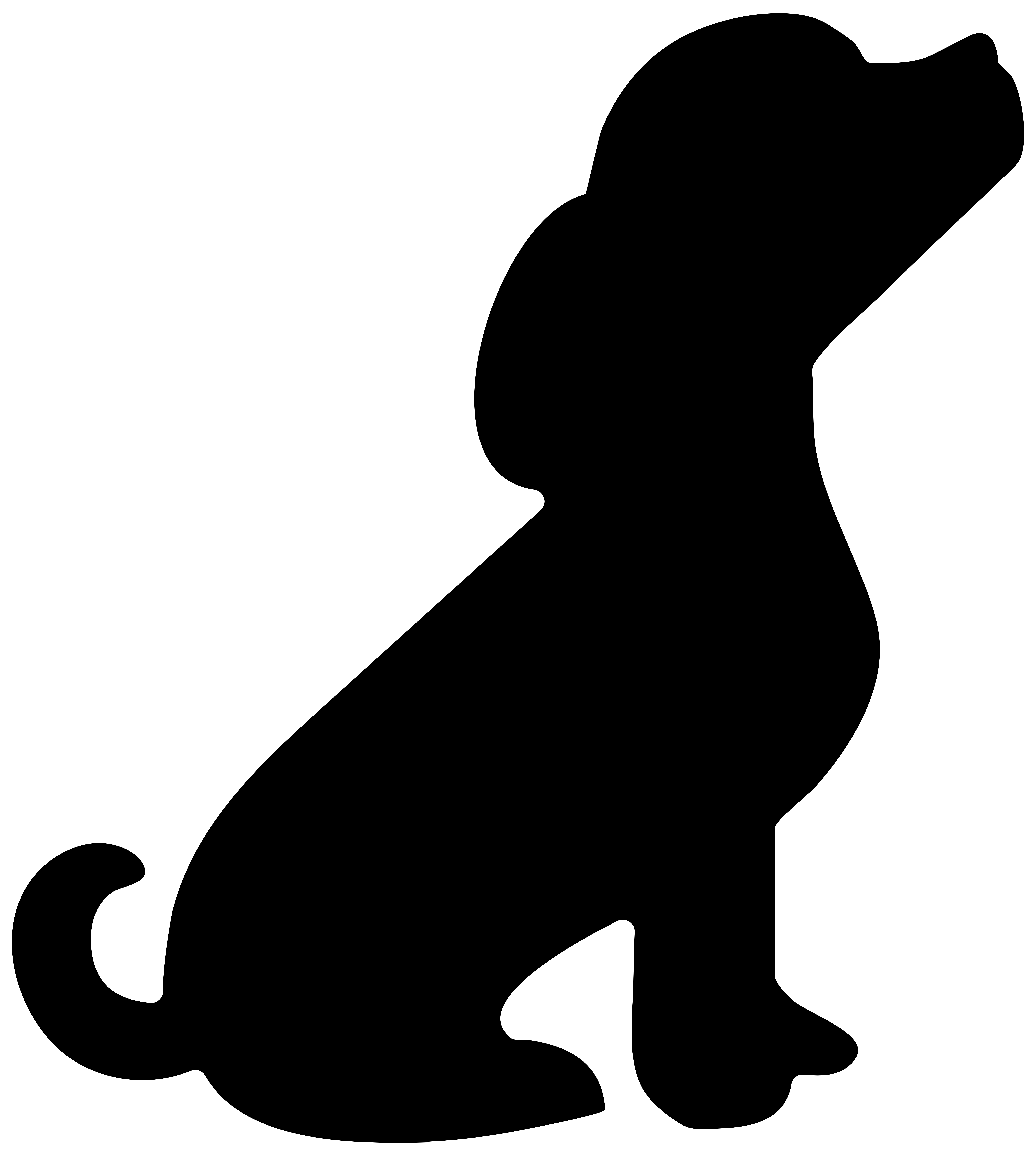 7171x8000 Silhouette Clipart Puppy
