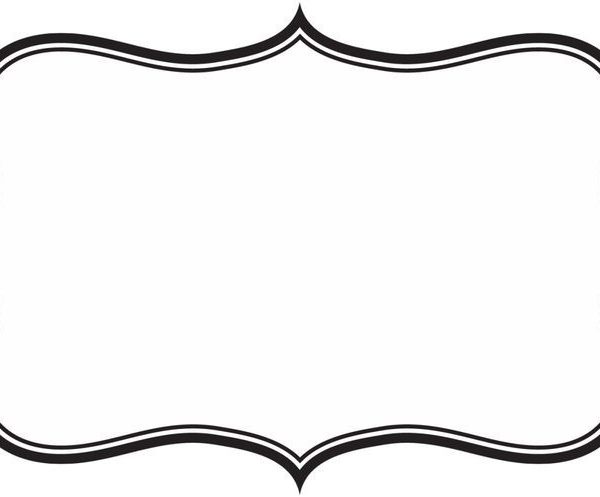 600x497 Label Frame Clipart Silhouette Clipart Images, Diy