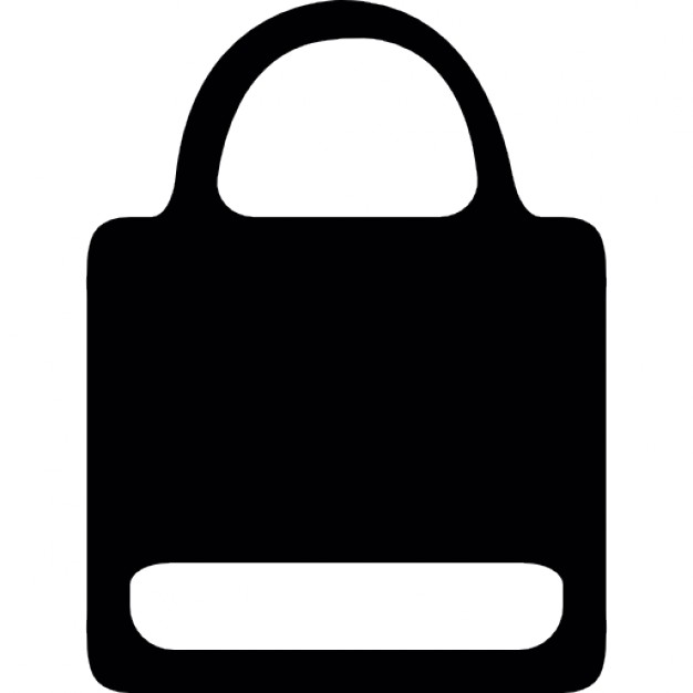 626x626 Paper Bag Silhouette With White Label Icons Free Download