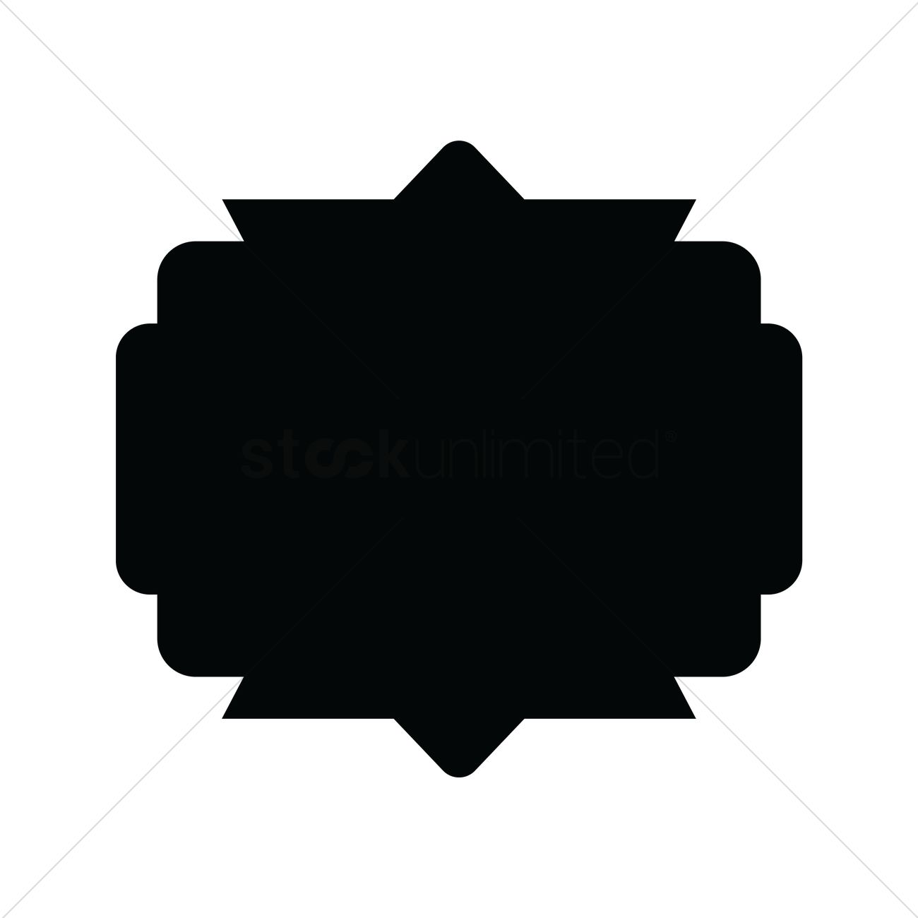 1300x1300 Retro Silhouette Label Vector Image