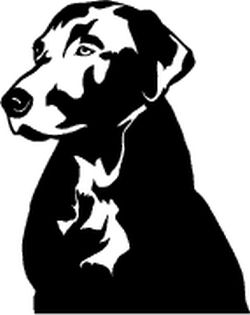 250x315 Hunting Dog Decal