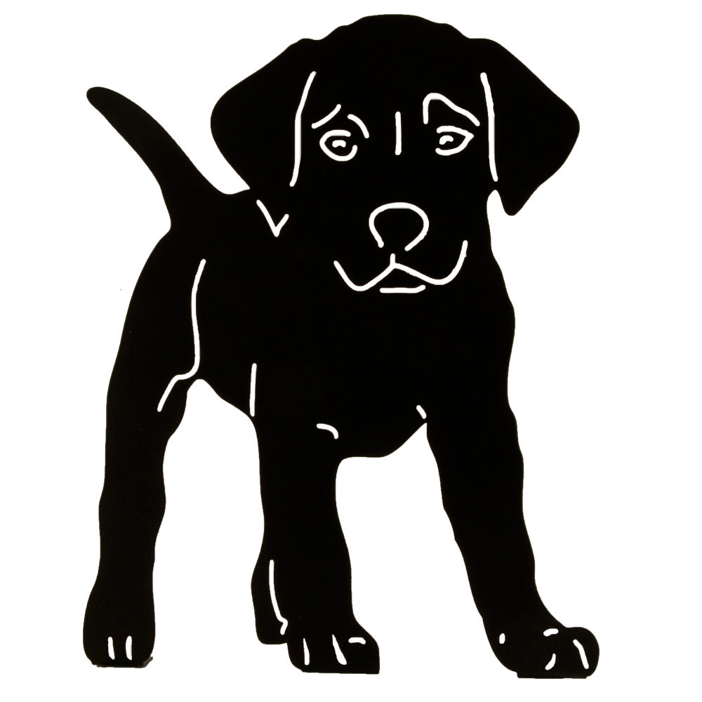 1000x1000 Silhouette Standing Puppy